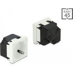 Delock Easy 45 Schutzkontakt-Steckdose 45°-Anordnung 45 x 45 mm (81422)