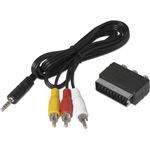 TechniSat 0000/3649 RCA 3 x RCA Schwarz Videokabel-Adapter (0000/3649)