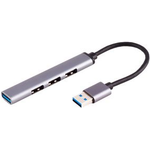 shiverpeaks BS13-50001 Schnittstellen-Hub USB 3.2 Gen 1 (3.1 Gen 1) Type-A 5000 Mbit/s Aluminium - Schwarz (BS13-50001)