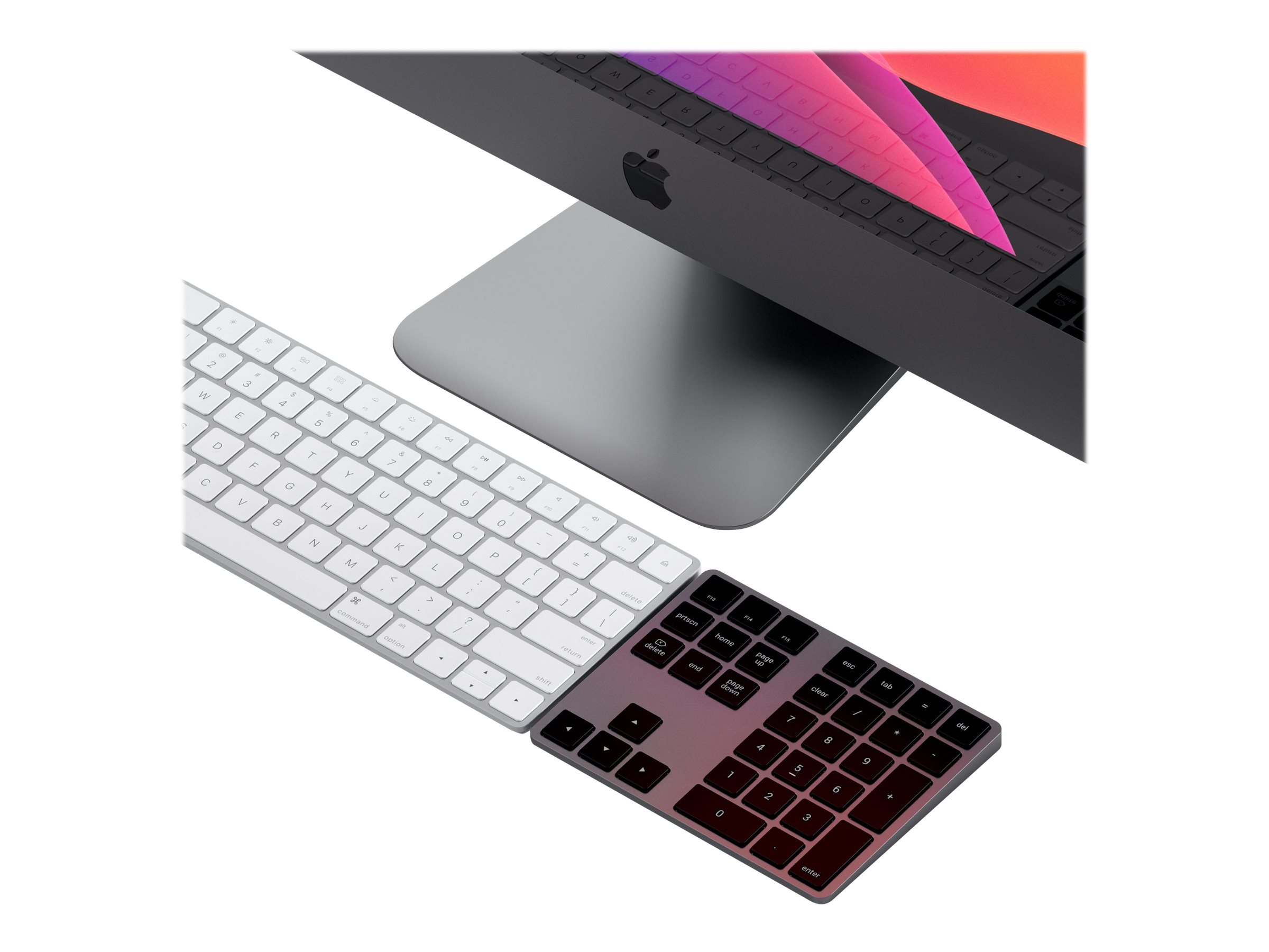 Satechi Bluetooth Extended Keypad Kabellos USB-C 33 Tasten Space-grau