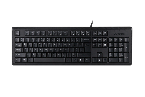A4Tech KR-92 Kabelgebundene Tastatur USB QWERTY Englisch (US) Schwarz