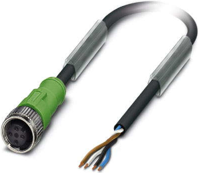 Phoenix Contact 1668111 Sensor-/Aktuatorkabel 3 m (SAC-4P- 3,0-PUR/M12FS)