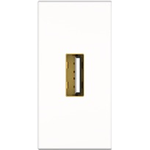 Kindermann 7464000822. Buchsen-Typ: USB, Module Menge (max): 1 Modul(e). Produktfarbe: Weiß, Material: Kunststoff. Eingangsspannung: 5 V, USB Ausgangsspannung: 5 V. Breite: 45 mm, Tiefe (min): 6 cm (7464000822)