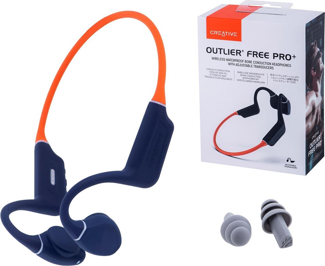 CREATIVE LABS Outlier Free Pro+ (orange, MP3 Player, IPX8, USB-A)