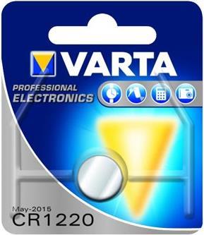 VARTA CR 1220 VAR - Lithium-Knopfzelle, 3 V, 35 mAh, 12,5x2,0 mm (6220101401)