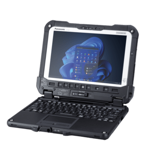 Panasonic TOUGHBOOK G2 mk3, 25,7cm (10,1''), GPS, USB, BT, Ethernet, WLAN, 4G, SSD, Win. 11 Pro, schwarz Tablet PC, Fully Rugged, Bildschirmdiagonale: 25,7 cm (10,1''), kapazitiv, Auflösung: 1920x1200 Pixel, GPS, Front-Kamera (2 MP), Dual Pass Through, Helligkeit 1.000cd, Anschluß: USB (Typ A), Thunderbolt 4, Bluetooth, Ethernet, WLAN, 4G, Intel Core Ultra 5, RAM: 16GB, SSD: 512GB, Win, 11 Professional, inkl.: Netzteil, Netzkabel, QSG, Schutzart: IP65, MIL-STD 810H, schwarz (FZ-G2NZ043B4)