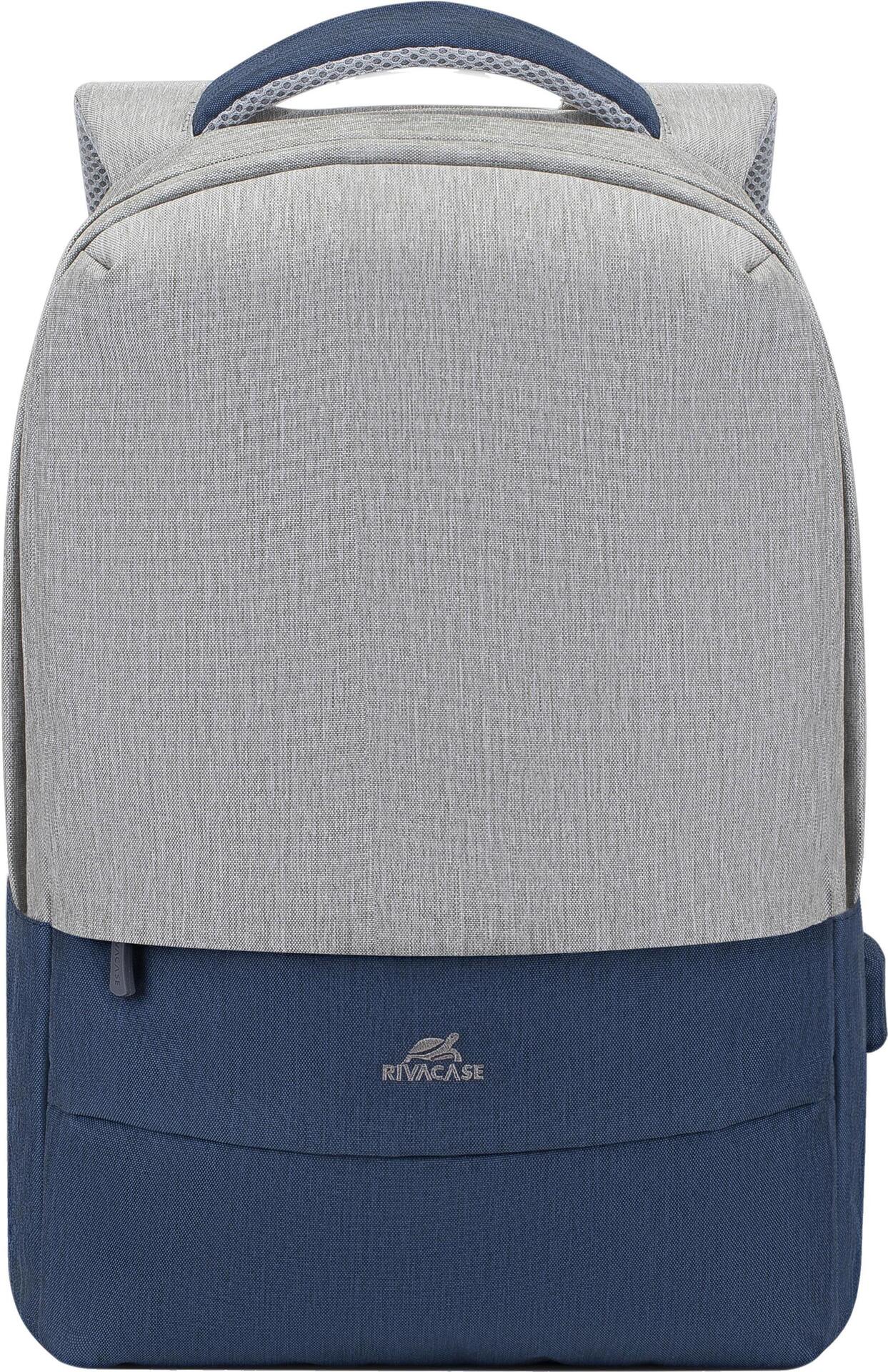 Riva Case 75 series 7567 Notebook-Rucksack 17,3" Grau, Dunkelblau