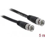 DeLOCK 80084 Koaxialkabel 5 m BNC Schwarz (80084)