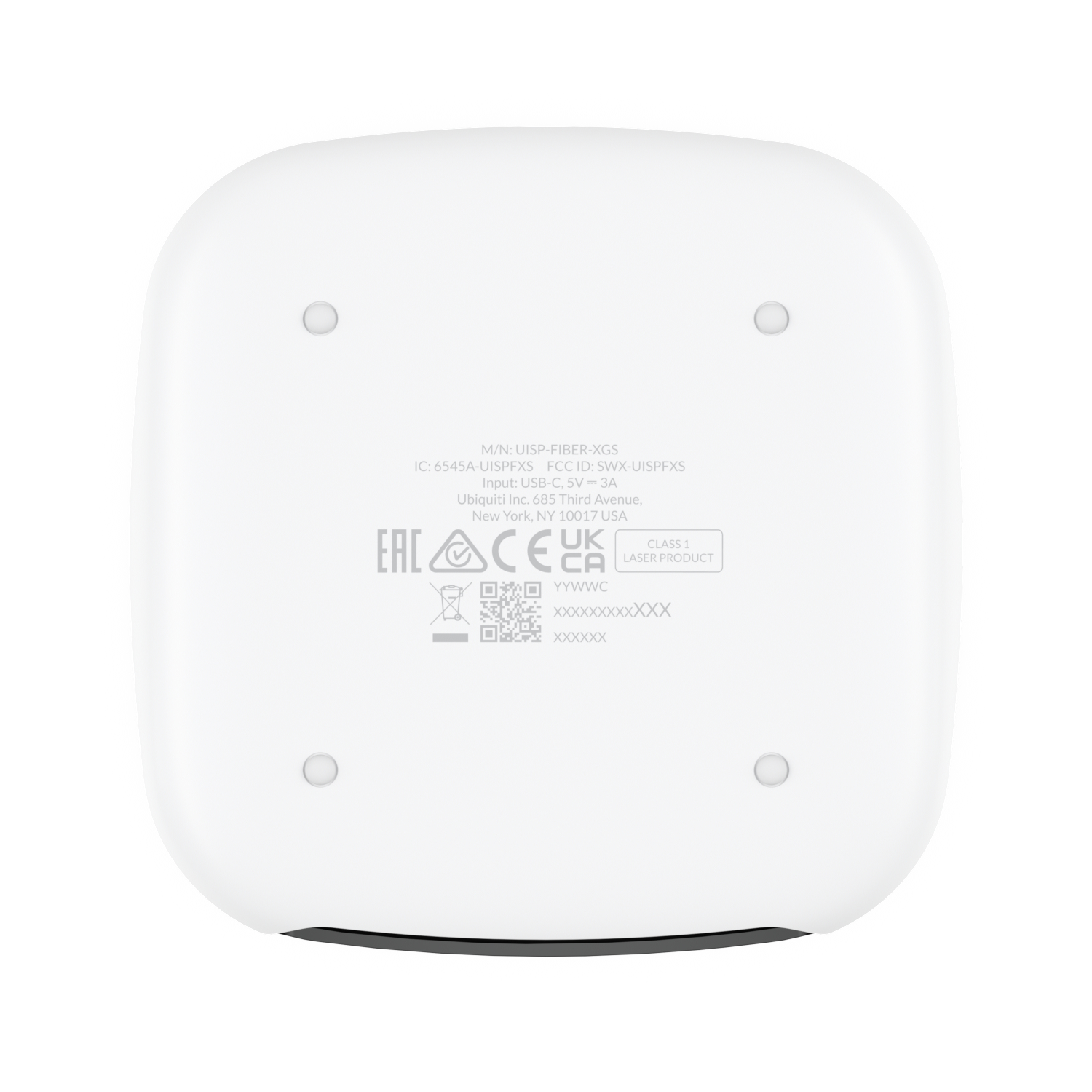 Ubiquiti UISP Fiber XGS 10 Gbps Optische Netzwerkeinheit Schwarz, Weiß