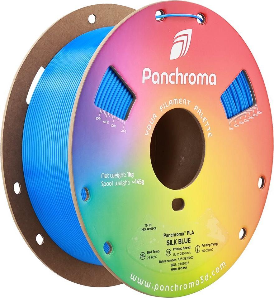 PLA SILK 1,75mm BLUE 1kg POLYMAKER PANCHROMA 3D FILAMENT (CA03002)