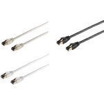 shiverpeaks BASIC-S Patchkabel, Kat. 8, F/FTP, 1,0 m, grau RJ45 Stecker (BS08-41020)