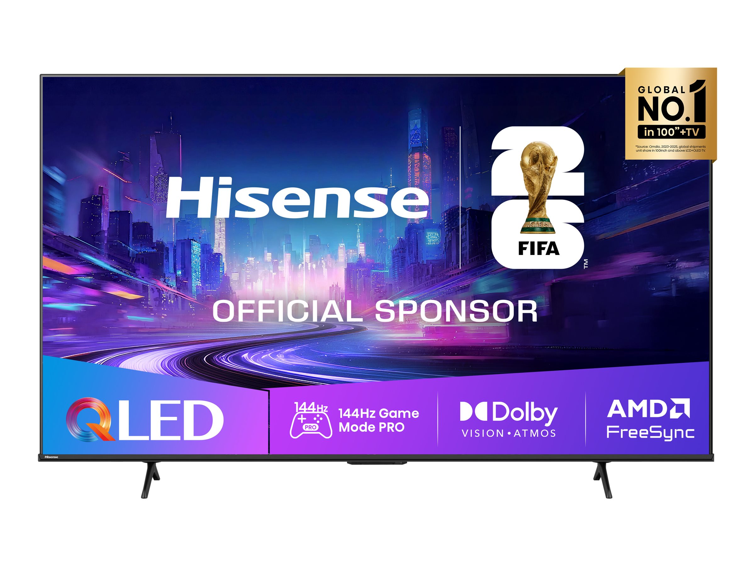 Hisense 65E77Q PRO E7Q PRO Series 65" QLED-Fernseher Charcoal Grey