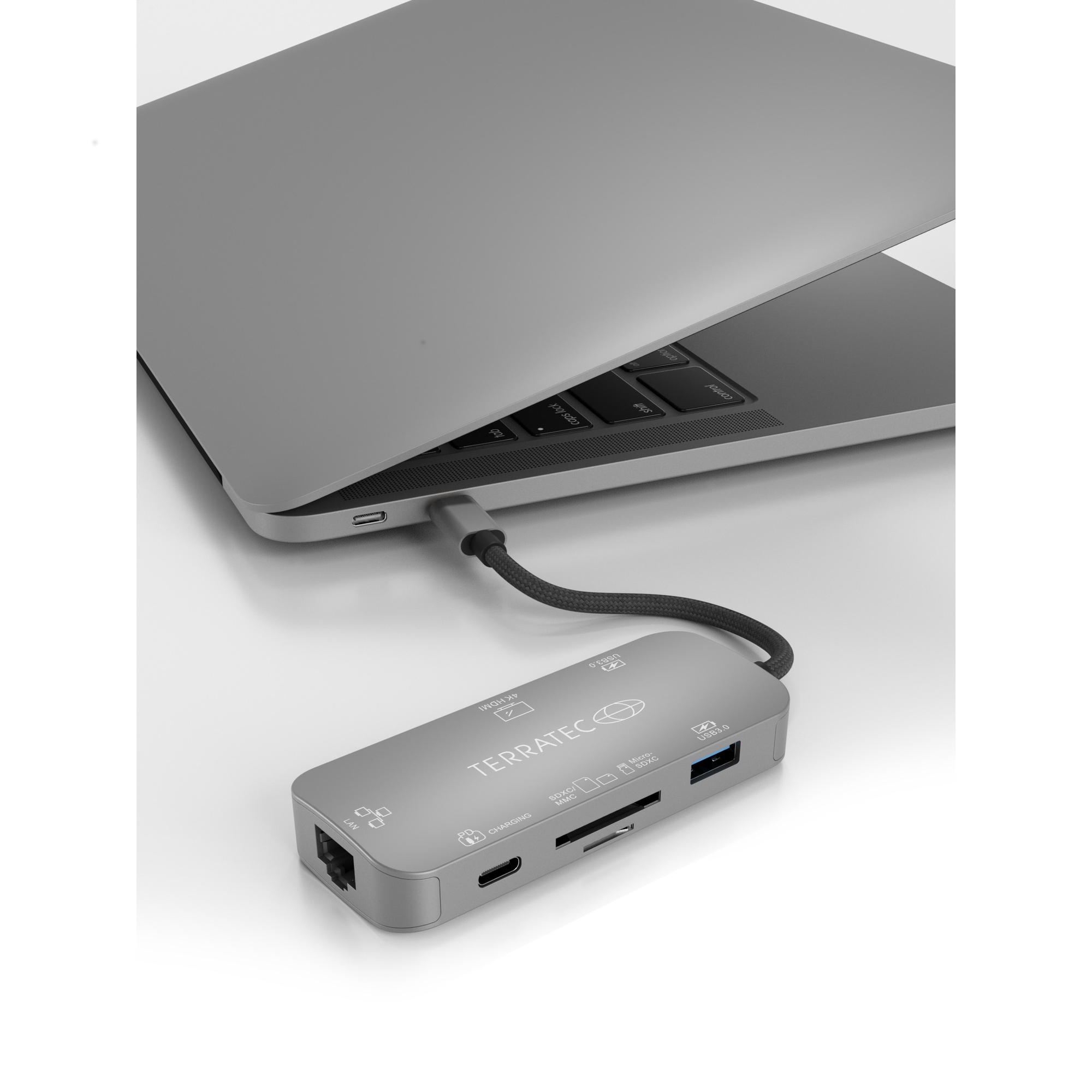 Terratec TERRATEC CONNECT C8 Dockingstation USB-C HDMI 1GbE Grau