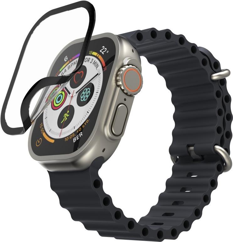 Hama Displayschutz Super Hybrid f Apple Watch Ultra/Ultra 2, 49mm,Montagehilfe (00222771)