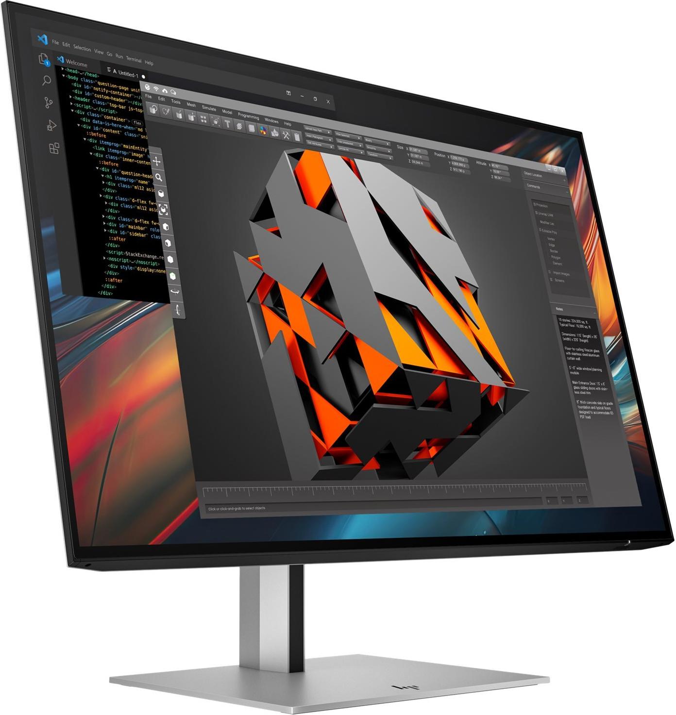 HP Serie 7 Pro 724pu 24" WUXGA USB-C Monitor Schwarz - Silber