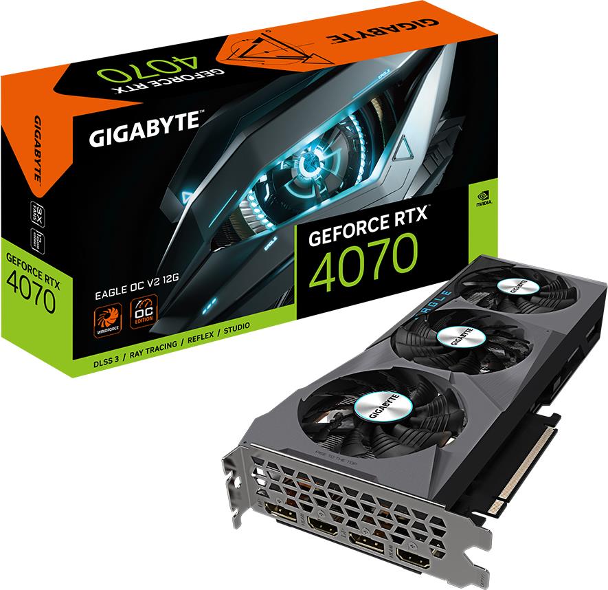 Gigabyte GeForce RTX 4070 EAGLE OC V2 12G (GV-N4070EAGLE OCV2-12GD)