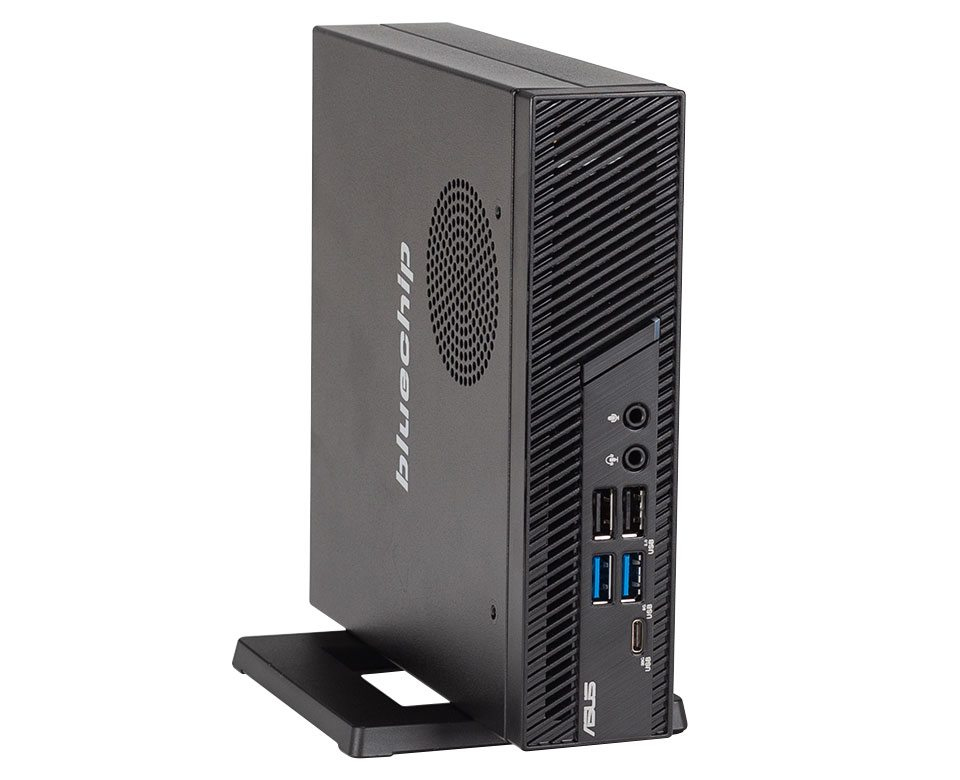 bluechip BUSINESSline S3137 Mini-PC, Intel Core i3-14100, 8 GB RAM, 500 GB SSD, Windows 11 Pro, Schwarz