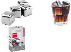 metaltex Eiswürfel-Set, wiederverwendbar, aus Edelstahl Farbe: silber, zum Kühlen ohne Verwässerung, - 1 Stück (253504000)