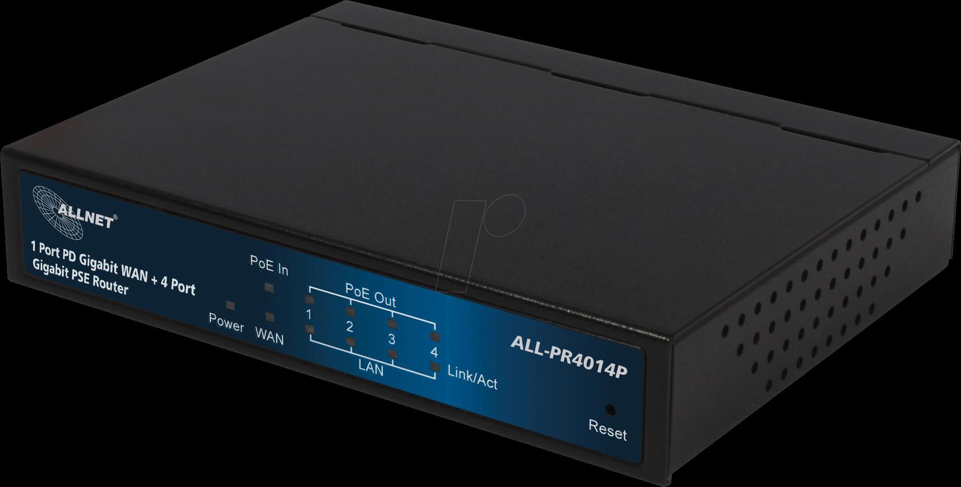 ALL-PR4014 PoE PD Router 1Giga-WAN/4-Giga-LAN (ALL-PR4014P)