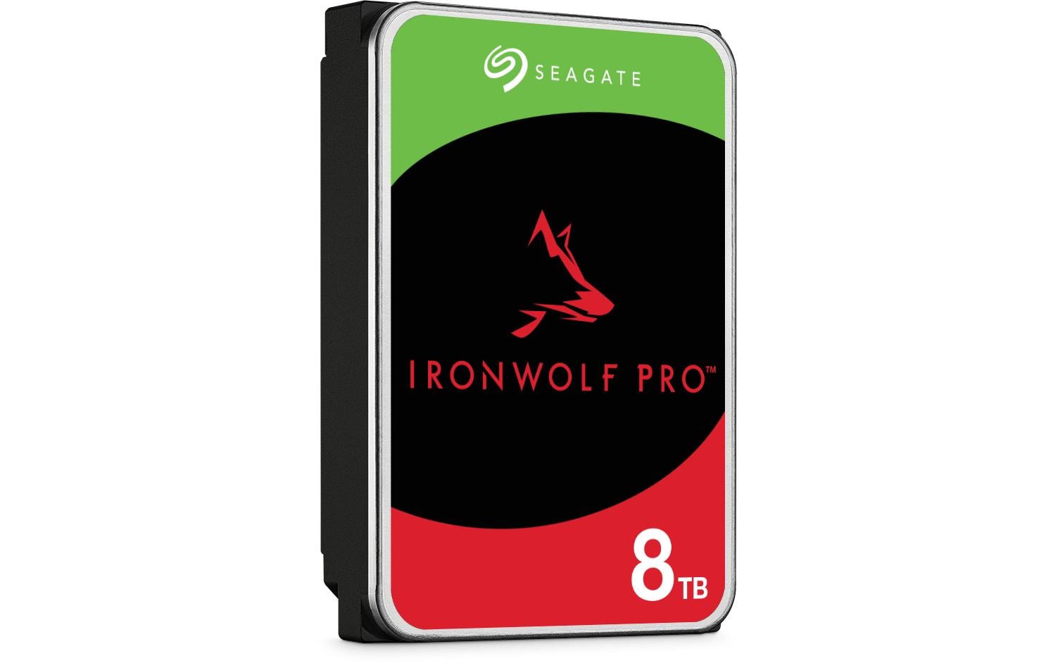 Seagate IronWolf Pro ST8000NT001 Interne NAS-Festplatte 8 TB 3,5" SATA III 7200 rpm 256 MB Schwarz
