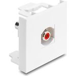 Delock Easy 45 Modul Cinch Buchse zu Cinch Buchse rot / weiß (91815)