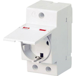 ABB Hutschienen-Steckdose mit Klappdeckel Grau 16 A 250 V/AC 2CSM211000R0721 (2CSM211000R0721)