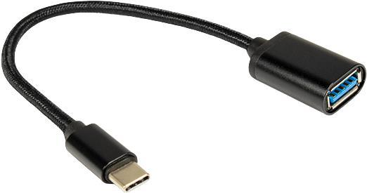 Inter-Tech 88885582 USB Kabel USB 3.2 Gen 1 (3.1 Gen 1) USB C USB A Schwarz (88885582)