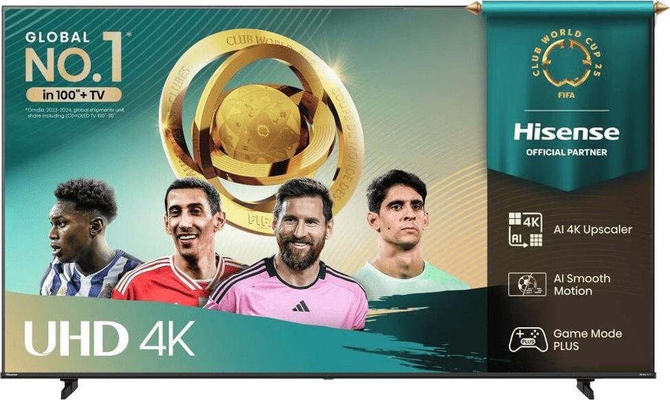 Hisense 43A6Q Fernseher 109,2 cm (43") 4K Ultra HD Smart-TV WLAN Schwarz 300 cd/m² [Energieklasse E] (43A6Q)