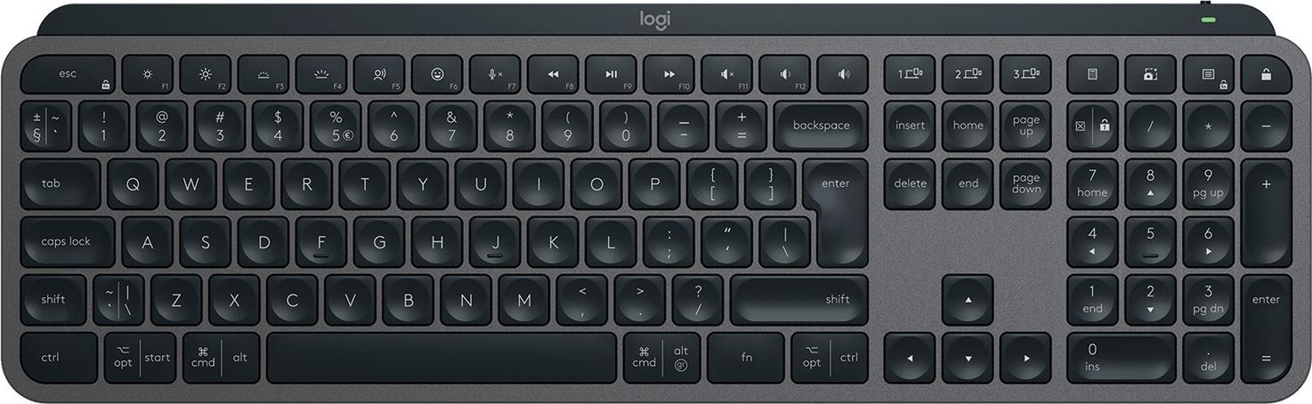 Logitech MX Keys S Kabellose Tastatur Bluetooth LE US-Englisch Graphite