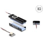 Delock Kühlkörper mit Lüfter für M.2 SSD 2280 schwarz (18451)