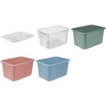 keeeper Aufbewahrungsbox "emil", 45 Liter, nordic-blue Dreh-/Stapelbox, mit Griffmulden, Material: PP - 1 Stück (1053668000000)