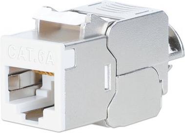 Intellinet Cat6a 10G STP Keystone-Modul weiß (791304)