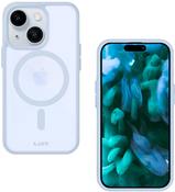 LAUT Huex Protect. Etui-Typ: Cover, Markenkompatibilität: Apple, Kompatibilität: iPhone 15, Maximale Bildschirmgröße: 15,5 cm (6.1"), Oberflächenfärbung: Monochromatisch, Produktfarbe: Hellblau, Transparent (L_IP23A_HPT_LB)