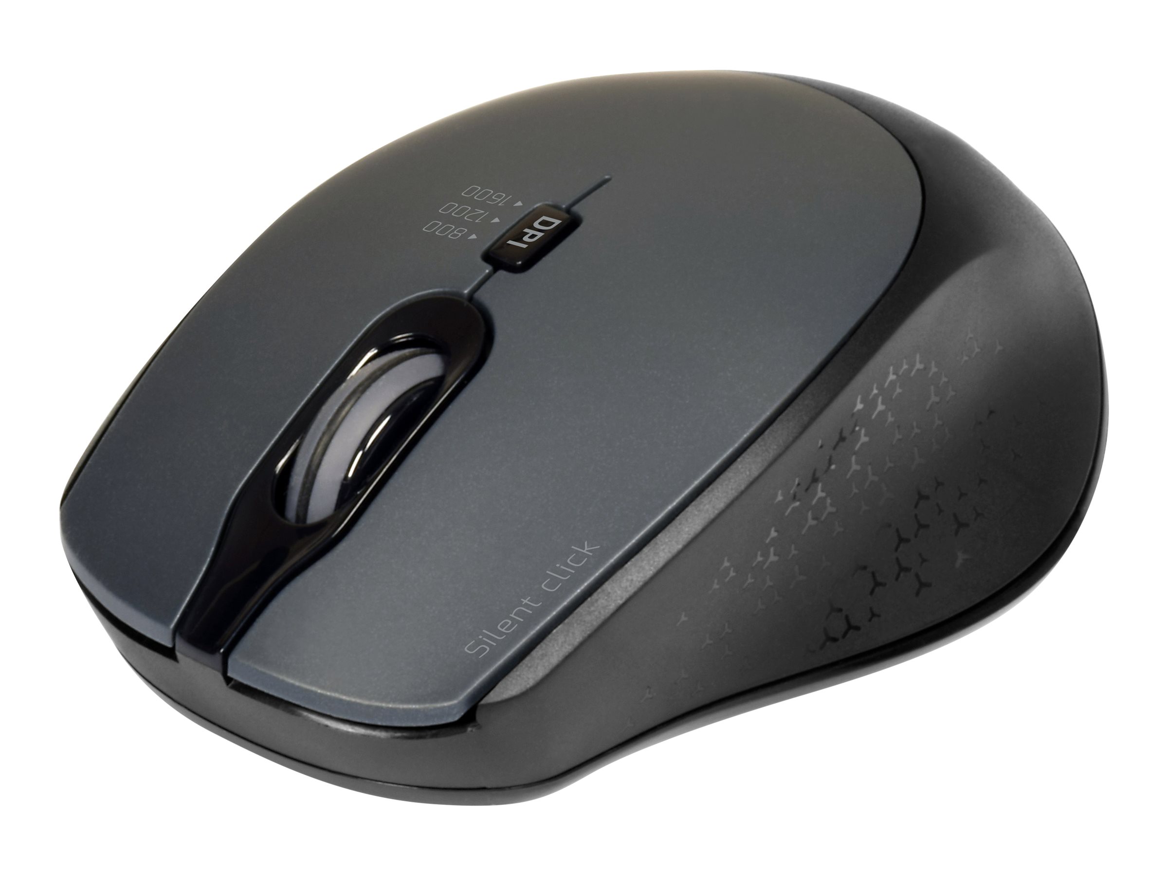 PORT Connect SILENT Kabellose Maus 2.4 GHz USB-A/USB-C Schwarz