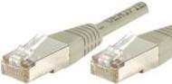 EXERTIS CONNECT Patchkabel F/UTP, CAT.6a, grau, 0,5 m Für 10 Gigabit/s, mit besonders schmalem Knick