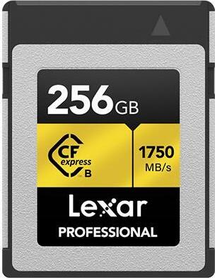 Lexar Professional CFexpress Typ B Karte GOLD Serie (LCXEXPR256G-RNENG)