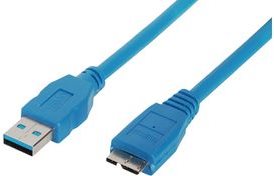 SHIVERPEAKS BASIC-S - USB-Kabel - USB Type A (M) bis Micro-USB Type B (M) - USB3.0 - 3,0m - Blau (BS