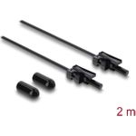 Delock LWL POF Kunststoff Kabel HFBR 4532-4532Z Simplex Stecker zu Simplex Stecker 2 m (91037)