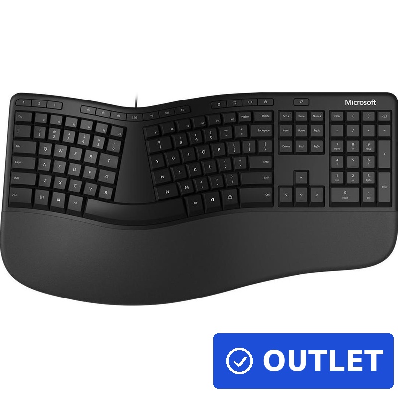 INCASE ERGONOMIC KEYBOARD EN-EU LAYOUT QWERTY EN/FR/NL/DE BLACK EMEA (LXM-00008) (geöffnet)