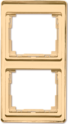 JUNG SL 582 GB. Produktfarbe: Bronze,Gold, Markenkompatibilität: JUNG, Material: Acryl, Glas. Breite: 85 mm, Höhe: 156 mm (SL582GB)