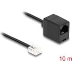 DeLOCK 88096 Telefonkabel 10 m Schwarz (88096)