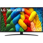 LG 43NANO81A6A NanoCell 43 Zoll 4K UHD Smart-TV webOS WLAN Bluetooth Schwarz (43NANO81A6A.API)