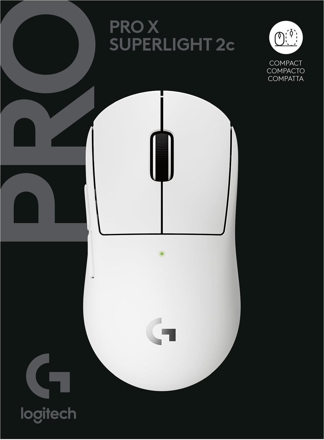Logitech PRO Series PRO X SUPERLIGHT 2C 5 Tasten 2.4 GHz Maus Weiß