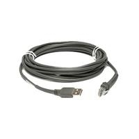 Zebra USB-Kabel, 4,5m, gerade USB-Kabel (Typ A): 4,5m, gerade, Kabelcode U09 (CBA-U10-S15ZAR)