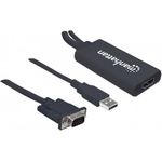 Manhattan VGA and USB to HDMI Converter (152426)