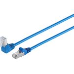 S/CONN maximum connectivity Netzwerkkabel-Patchkabel, cat 6, S/FTP, PIMF, Winkel-gerade, blau, 15,0m (08-64081)