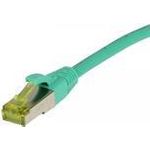 Patchkabel RJ45, CAT6A 500Mhz, 0,25m, grün, S-STP(S/FTP), TPE/LSZH(Ultraflex), AWG26, mitCat.7 Rohkabel, Synergy 21 (S217671)
