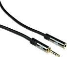 ACT 3 meter High Quality audio extension cable 3,5 mm stereo jack male - female 2XSTEREO 3.5MM M/F BK 3.00M (AK6252)