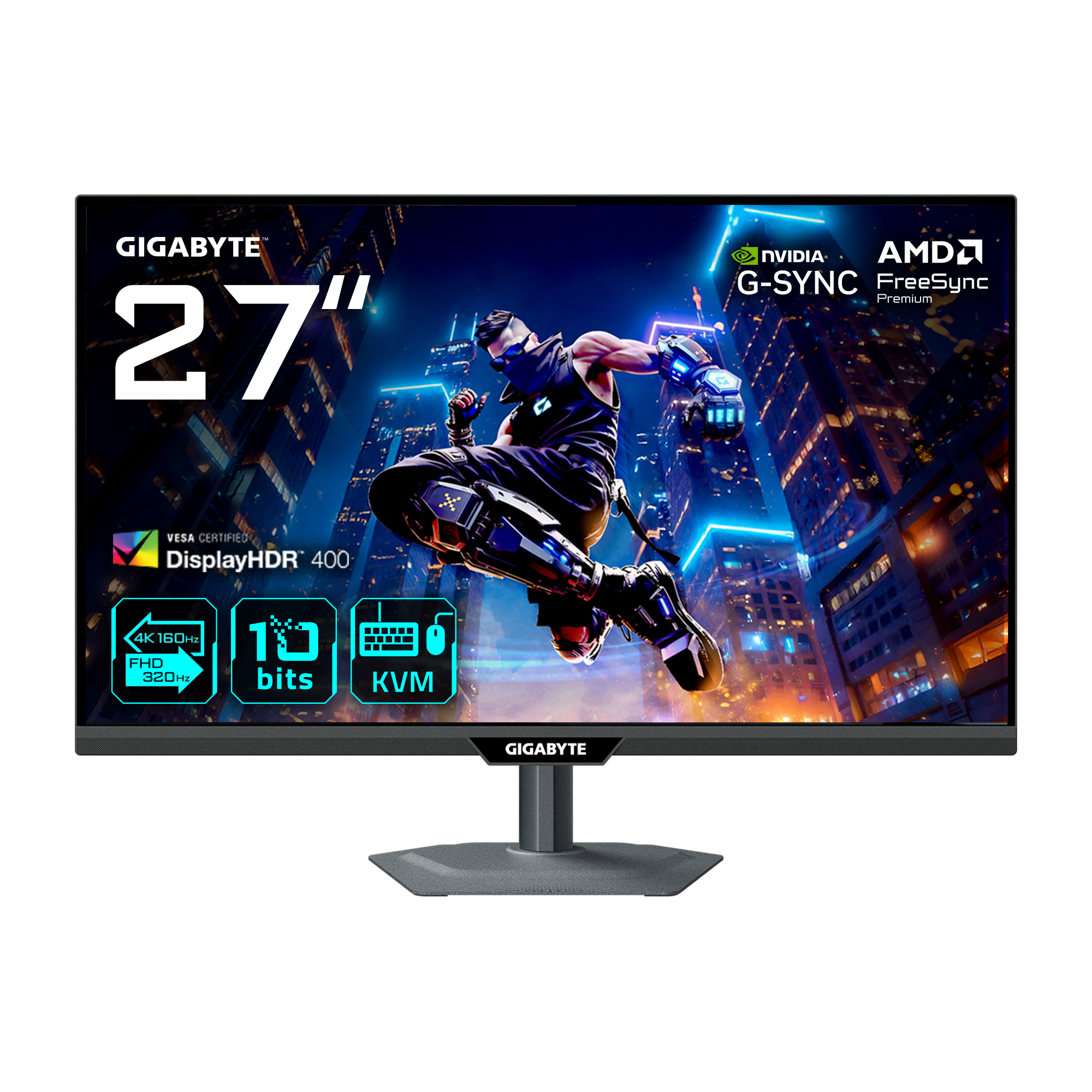 GIGABYTE M27UP 27" 4K UHD SS-IPS 160 Hz Schwarz