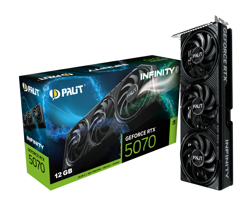 Palit GeForce RTX 5070 Infinity 3 Grafikkarte 12 GB GDDR7 Schwarz